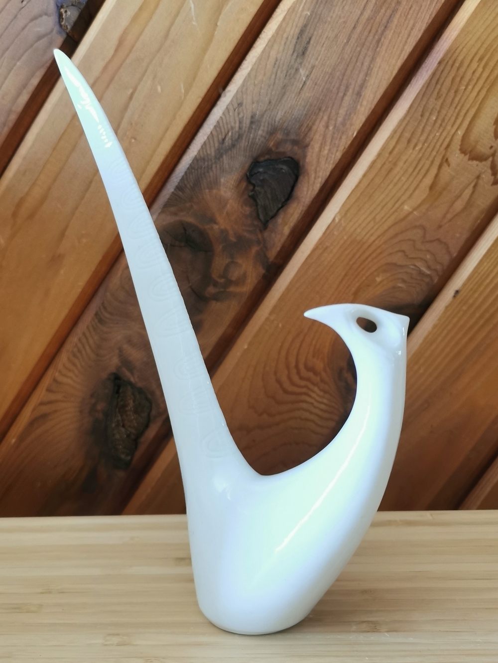 Vintage Royal Dux Jaroslav Ježek Abstract Bird Figurine – Mid Century Porcelain